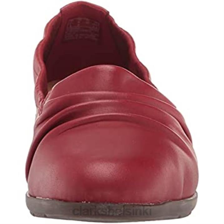 punainen nahka naisten jenette ruby ​​loafer clarks Clarks naiset 2DHN852 punainen nahka