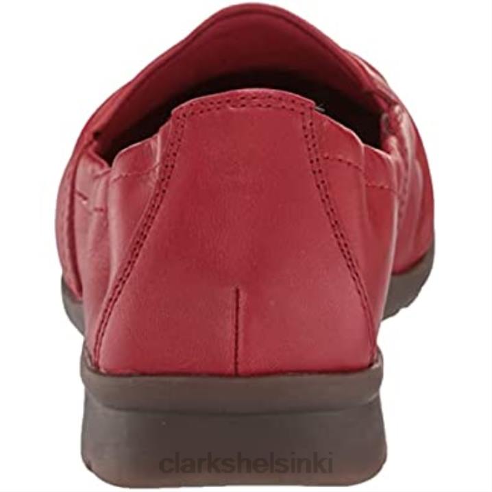 punainen nahka naisten jenette ruby ​​loafer clarks Clarks naiset 2DHN852 punainen nahka