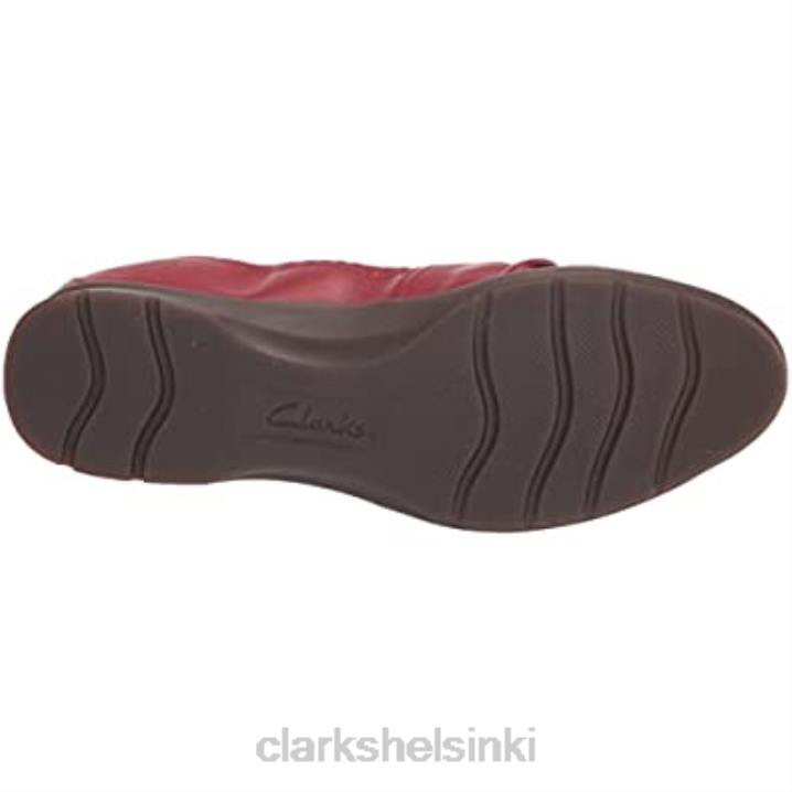 punainen nahka naisten jenette ruby ​​loafer clarks Clarks naiset 2DHN852 punainen nahka