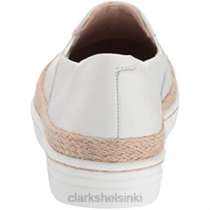 valkoiset nahkaiset naisten marie pearl loafer clarks Clarks naiset 2DHN692 valkoista nahkaa