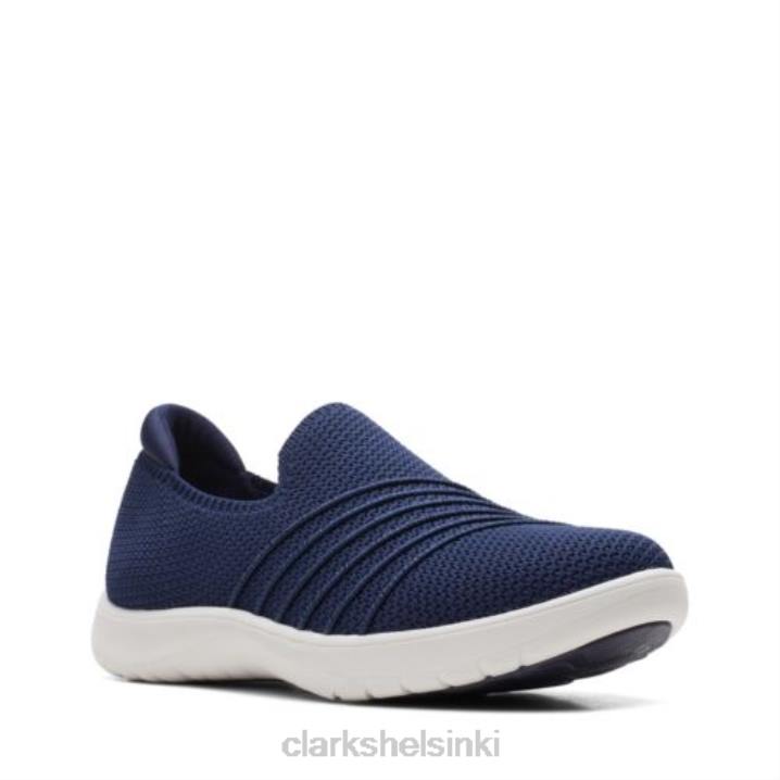 adella step clarks navy Clarks naiset 2DHN3871 laivasto