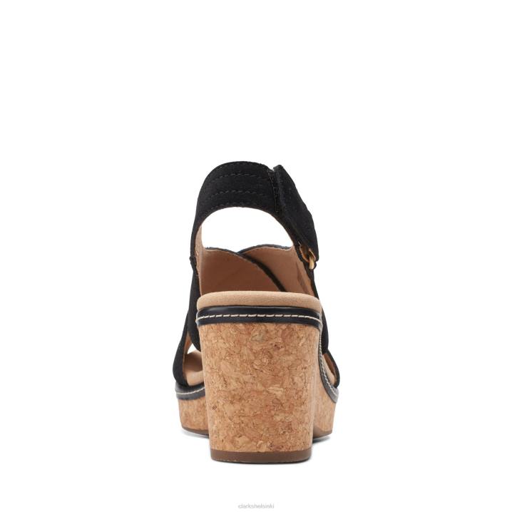 clarks black giselle cove Clarks naiset 2DHN3201 musta