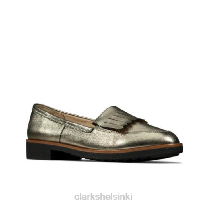 clarks griff kilt kivi metallinen Clarks naiset 2DHN4026 kivi metallinen