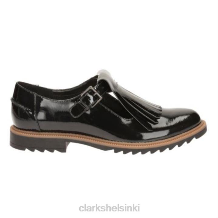 clarks griff mia musta patentti Clarks naiset 2DHN3882 musta patentti