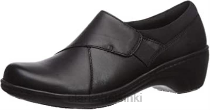clarks mustat nahkaiset naisten korkeat kengät Clarks naiset 2DHN169 musta nahka