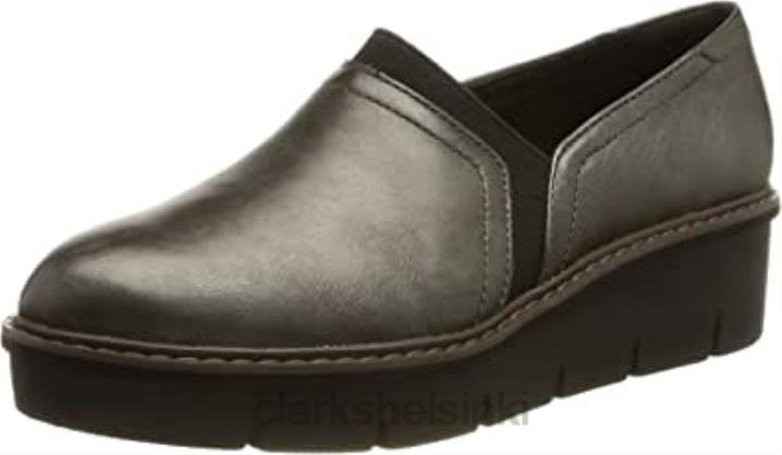clarks naisten airabell keskikengät gun metal Clarks naiset 2DHN1258 ase metallia