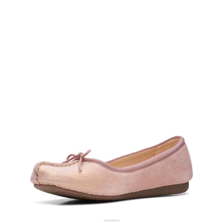 clarks pisama jää vaaleanpunainen metallinen Clarks naiset 2DHN3130 pinkki metalli