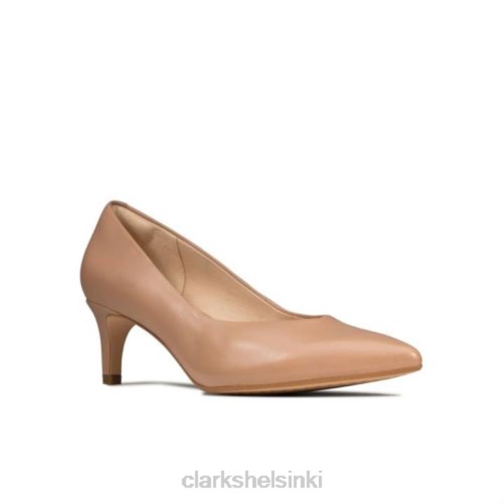 clarks praline nahka laina 55 court Clarks naiset 2DHN4025 praline nahkaa