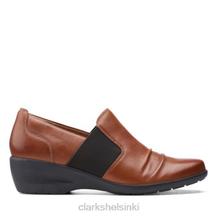 clarks rosely step tummanruskea nahka Clarks naiset 2DHN4010 tummanruskea nahka