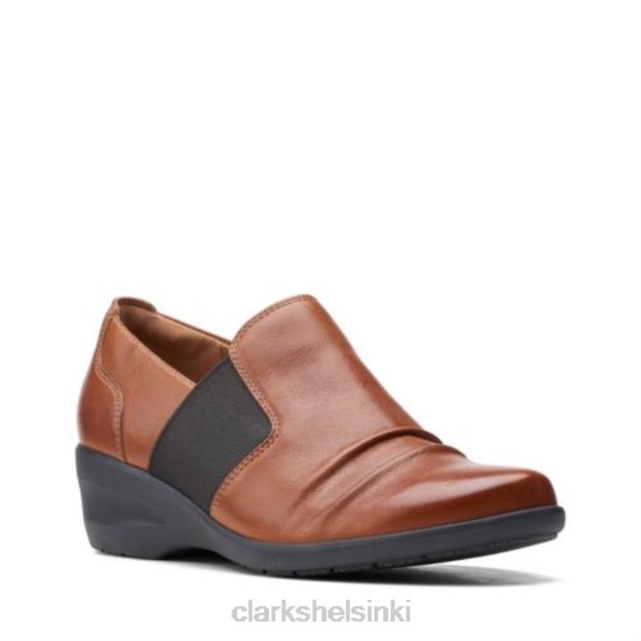 clarks rosely step tummanruskea nahka Clarks naiset 2DHN4010 tummanruskea nahka