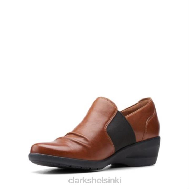 clarks rosely step tummanruskea nahka Clarks naiset 2DHN4010 tummanruskea nahka
