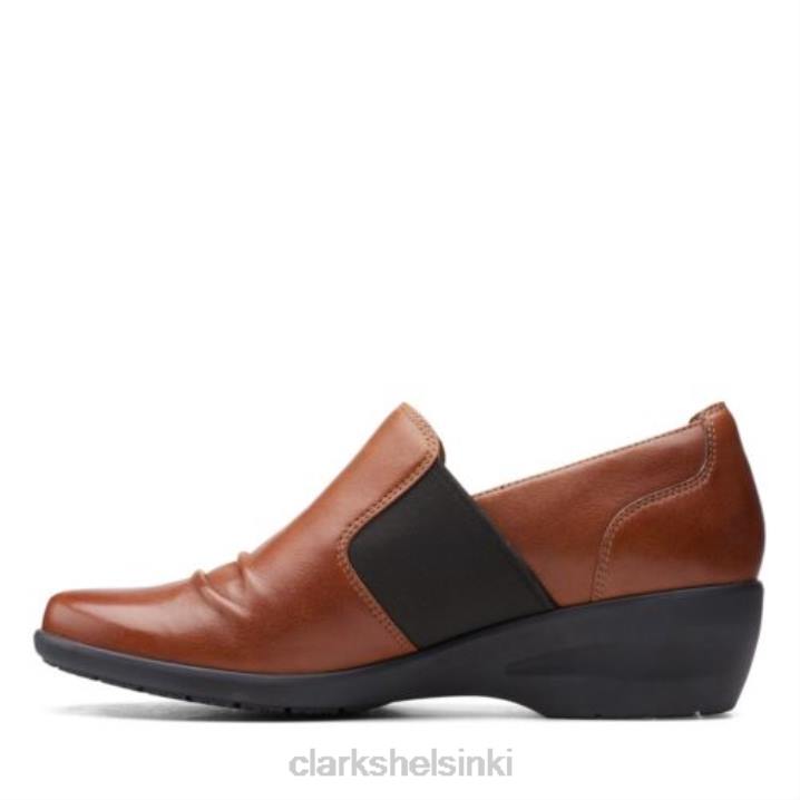 clarks rosely step tummanruskea nahka Clarks naiset 2DHN4010 tummanruskea nahka