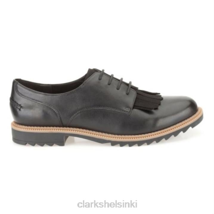 griff mabel clarks mustaa nahkaa Clarks naiset 2DHN3885 musta nahka