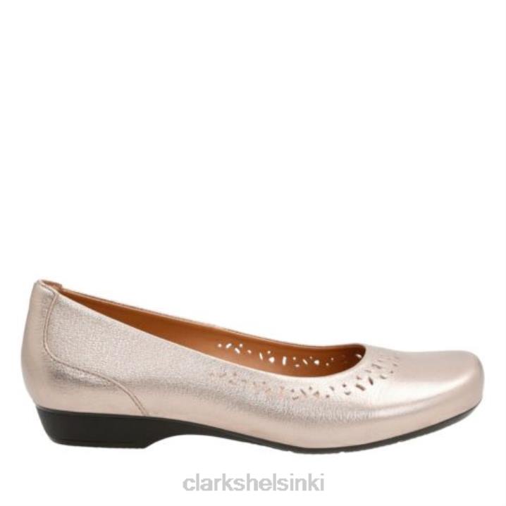 kultainen metallinen clarks blanche garryn Clarks naiset 2DHN3984 kultainen metalli