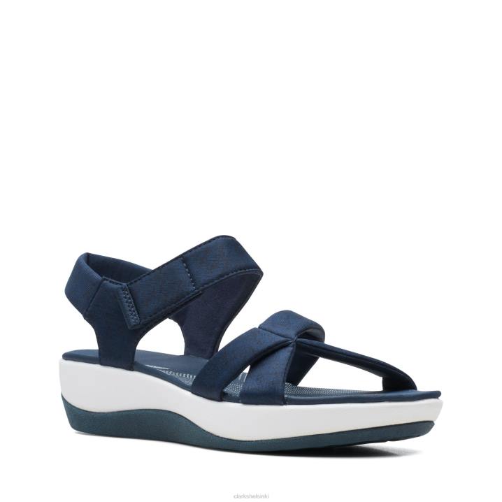 laivastonsininen tekstiili clarks arla gracie Clarks naiset 2DHN3384 laivastonsininen tekstiili