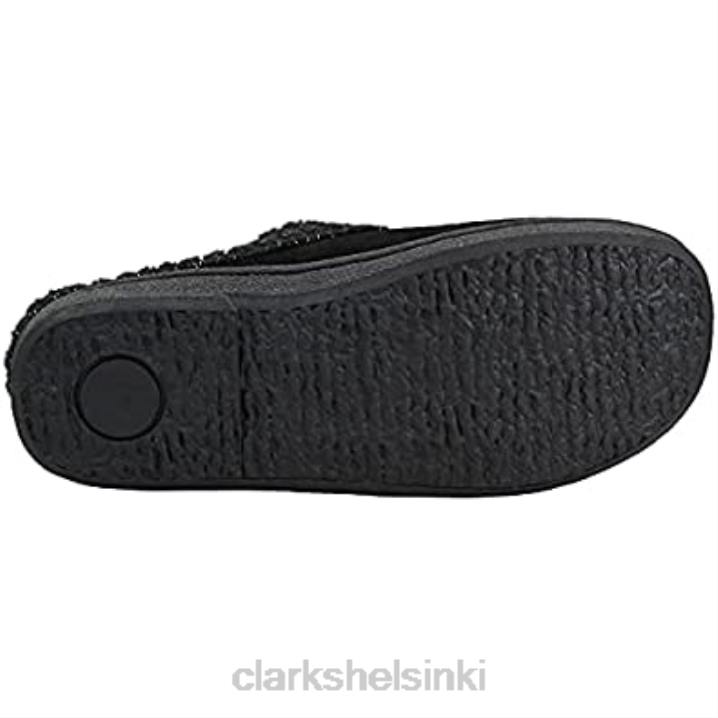 musta kulta naisten avoin selkä pehmeä frotee liukumäki clarks Clarks naiset 2DHN4 musta kulta