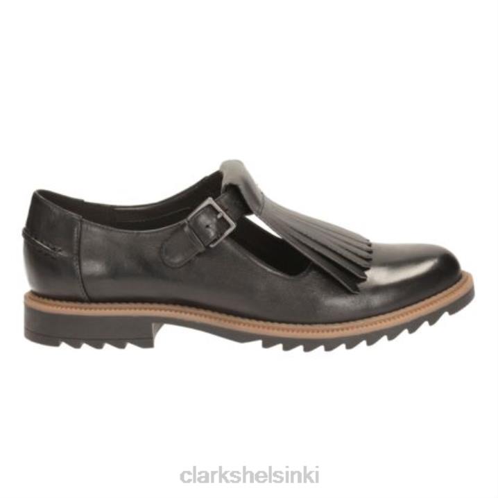 musta nahka clarks griff mia Clarks naiset 2DHN3883 musta nahka