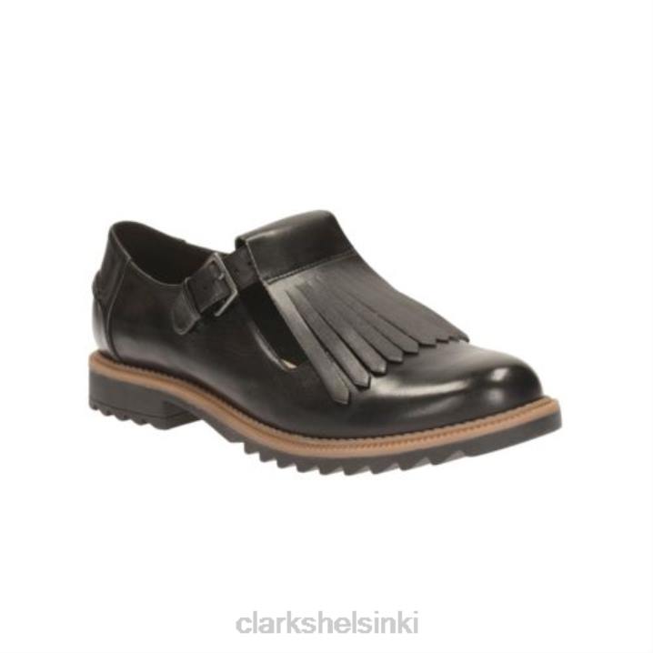 musta nahka clarks griff mia Clarks naiset 2DHN3883 musta nahka