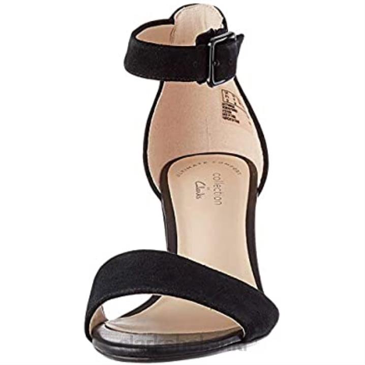 mustat clarks naisten 261451 604 nilkkaremmikorkokengät Clarks naiset 2DHN2880