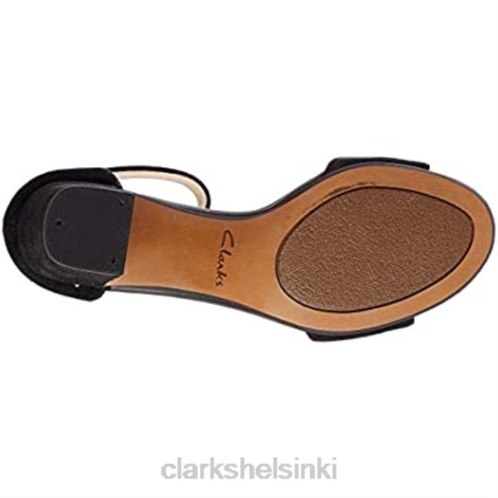 mustat clarks naisten 261451 604 nilkkaremmikorkokengät Clarks naiset 2DHN2880