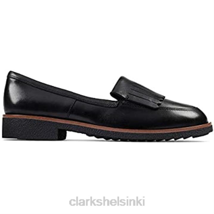 naisten griff kilt mocassins clarks musta Clarks naiset 2DHN671 musta nahka