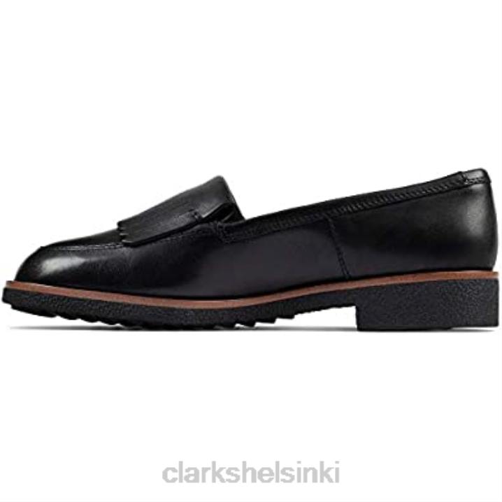 naisten griff kilt mocassins clarks musta Clarks naiset 2DHN671 musta nahka