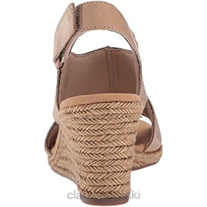 naisten lafley rosen platform clarks hiekkanahkaa Clarks naiset 2DHN1373 hiekka nahkaa
