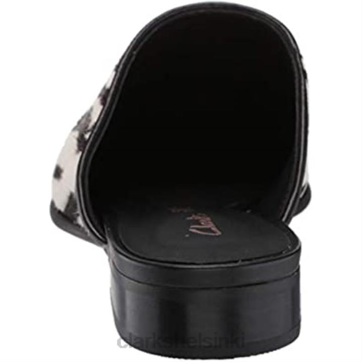 seepraeläinkuvioinen clarks naisten puhdas poskipunamuuli Clarks naiset 2DHN2803 seepra eläimen printti