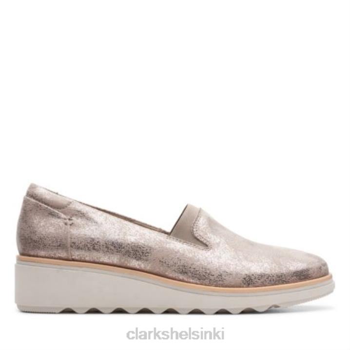 sharon dolly clarks tina metallitekstiiliä Clarks naiset 2DHN3879 tinametallinen tekstiili