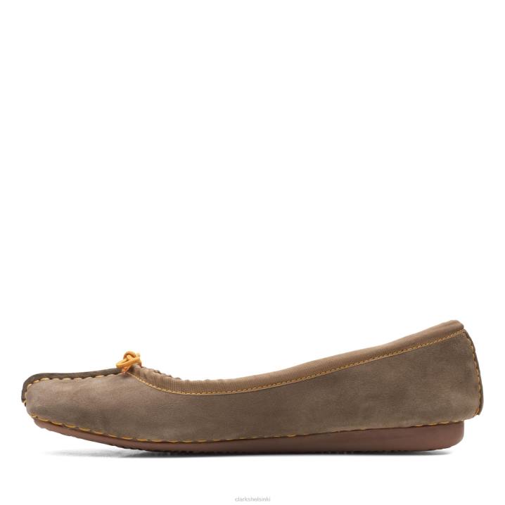 tumma oliivi mokkanahka clarks pisamajää Clarks naiset 2DHN3291 tumma oliivi mokka