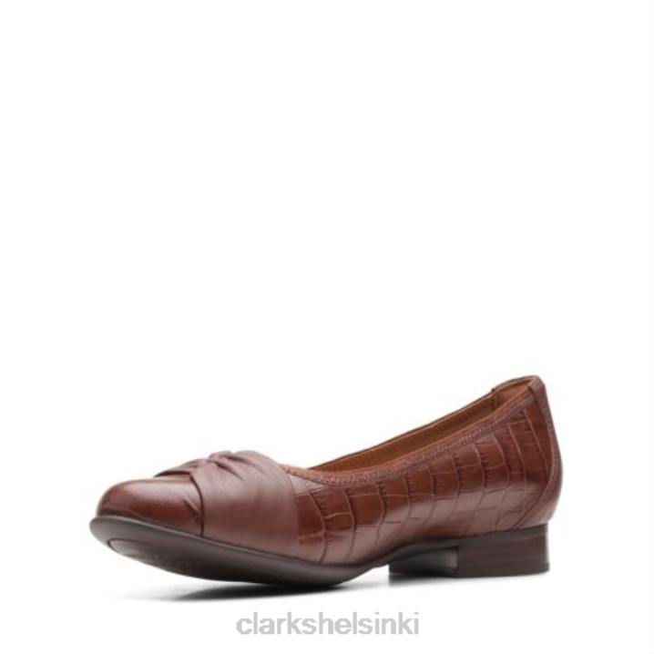 tumma tan croc un blush toive clarks Clarks naiset 2DHN3940 tummanruskea krokko