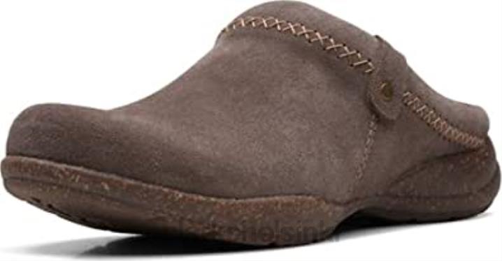tumma taupe mokkanahka clarks naisten roseville echo clog Clarks naiset 2DHN243 tumma taupe mokka