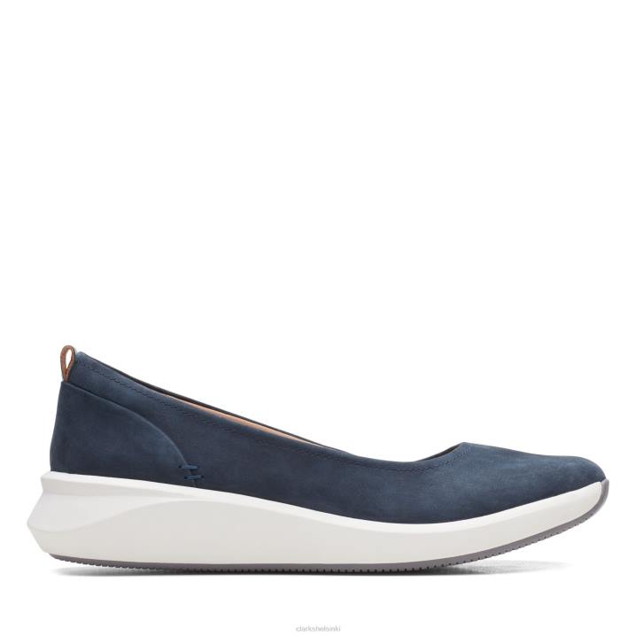 un rio vibe clarks navy nubuck Clarks naiset 2DHN3303 laivaston nubukki
