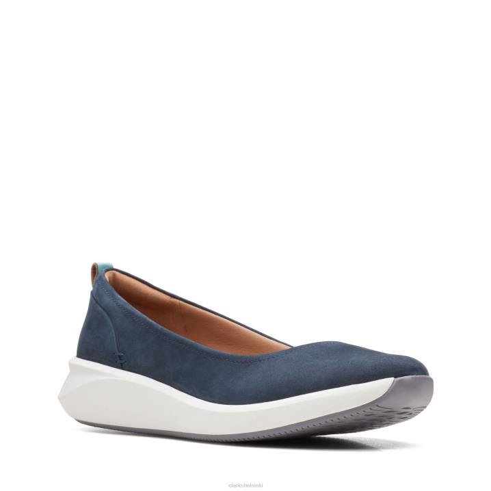 un rio vibe clarks navy nubuck Clarks naiset 2DHN3303 laivaston nubukki