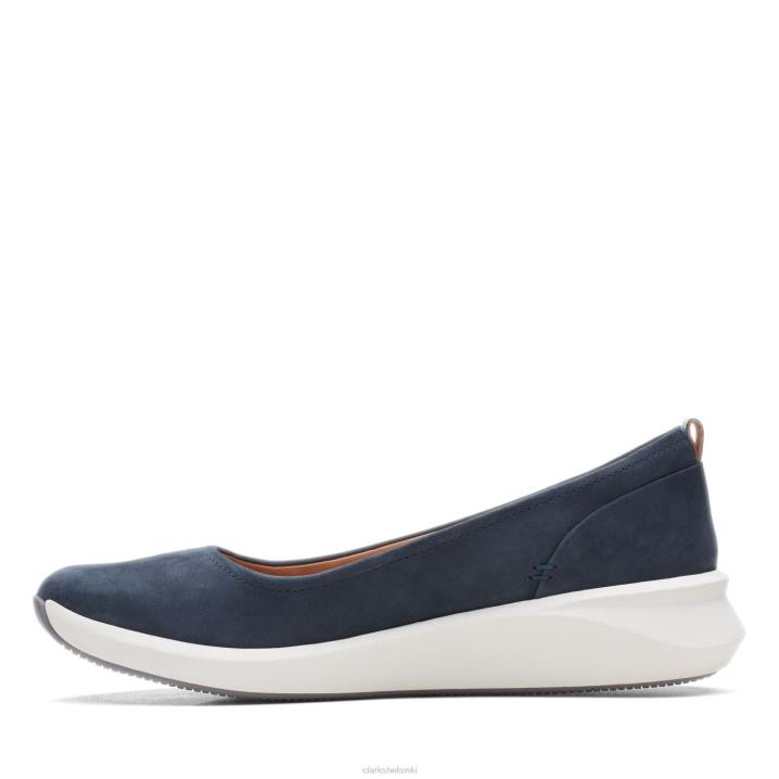 un rio vibe clarks navy nubuck Clarks naiset 2DHN3303 laivaston nubukki