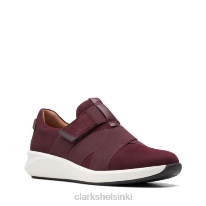 viininpunainen mokkanahka clarks un rio hihna Clarks naiset 2DHN4008 viininpunainen mokka