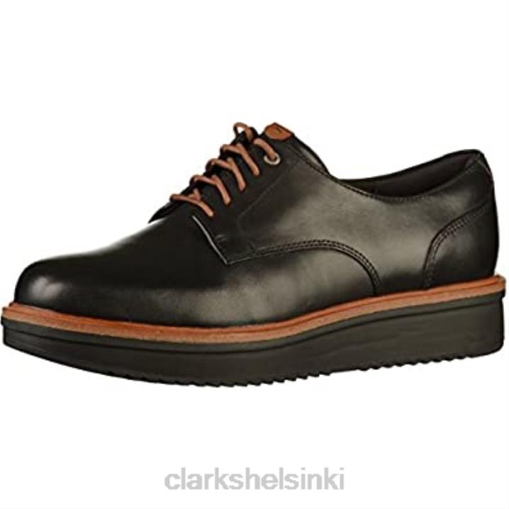 clarks musta naisten tietääle rhea oxford Clarks naiset 2DHN2449 musta nahka
