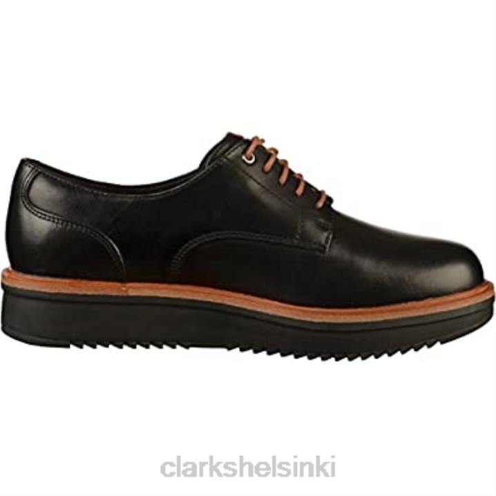 clarks musta naisten tietääle rhea oxford Clarks naiset 2DHN2449 musta nahka