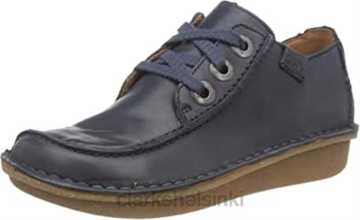 laivastonsininen nahka clarks naisten hauska ny dream oxford Clarks naiset 2DHN520