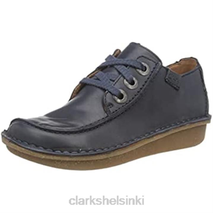 laivastonsininen nahka clarks naisten hauska ny dream oxford Clarks naiset 2DHN520