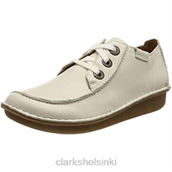 naisten hauskoja ny dream oxford valkoisia nahkaisia ​​clarkseja Clarks naiset 2DHN630