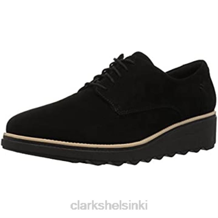 naisten sharon noel oxford musta nubuk clarks Clarks naiset 2DHN1214