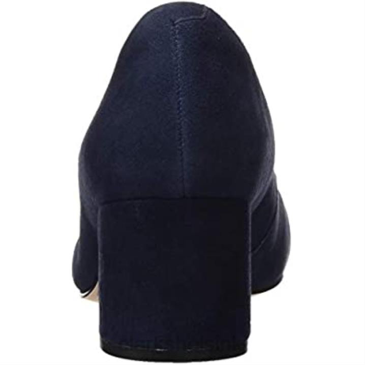 beige laivastonsininen mokkanahka laivastonsininen mokka clarks naisten läpinäkyvät ruusut suljetut varpaat Clarks naiset 2DHN275 beige laivastonsininen mokka