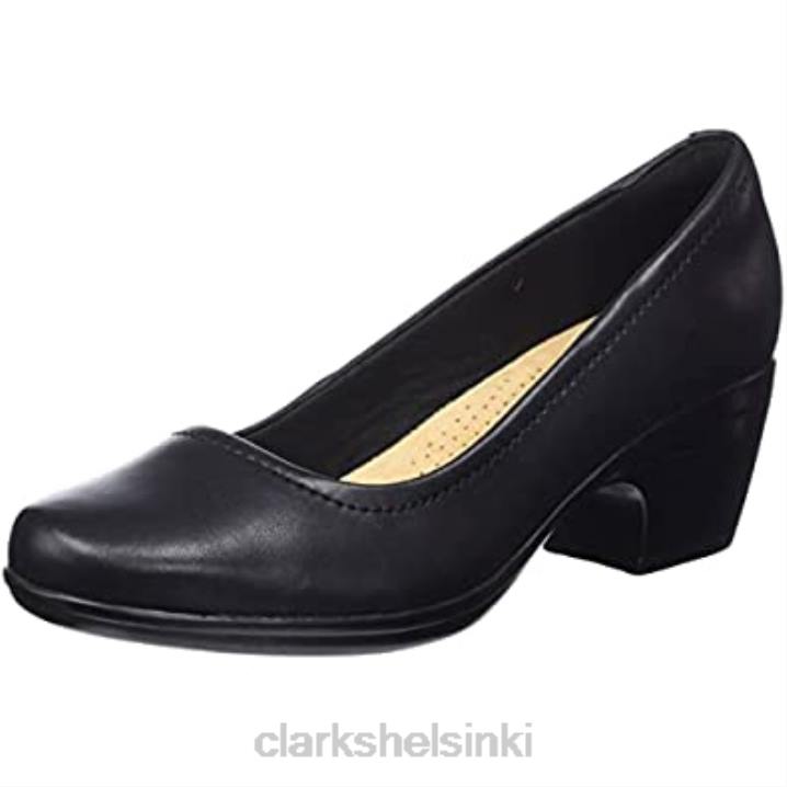 clarks black naisten Emily belle -pumppu Clarks naiset 2DHN1545 musta nahka