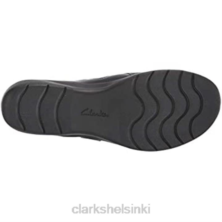 clarks laivastonsininen nahkainen naisten cheyn fame -pumppu Clarks naiset 2DHN1737 laivastonsininen nahka