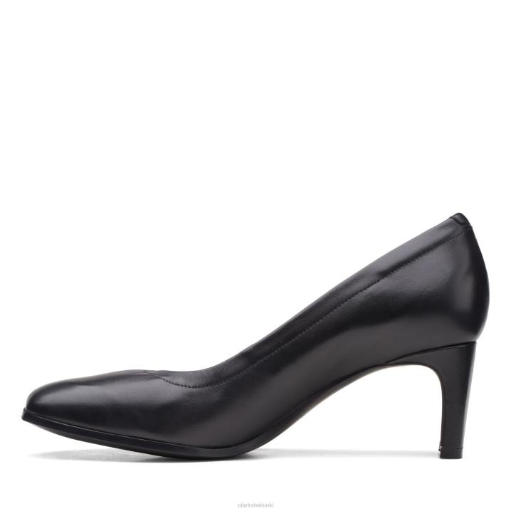 musta nahka seren 55 pehmeää clarks Clarks naiset 2DHN3076 musta nahka