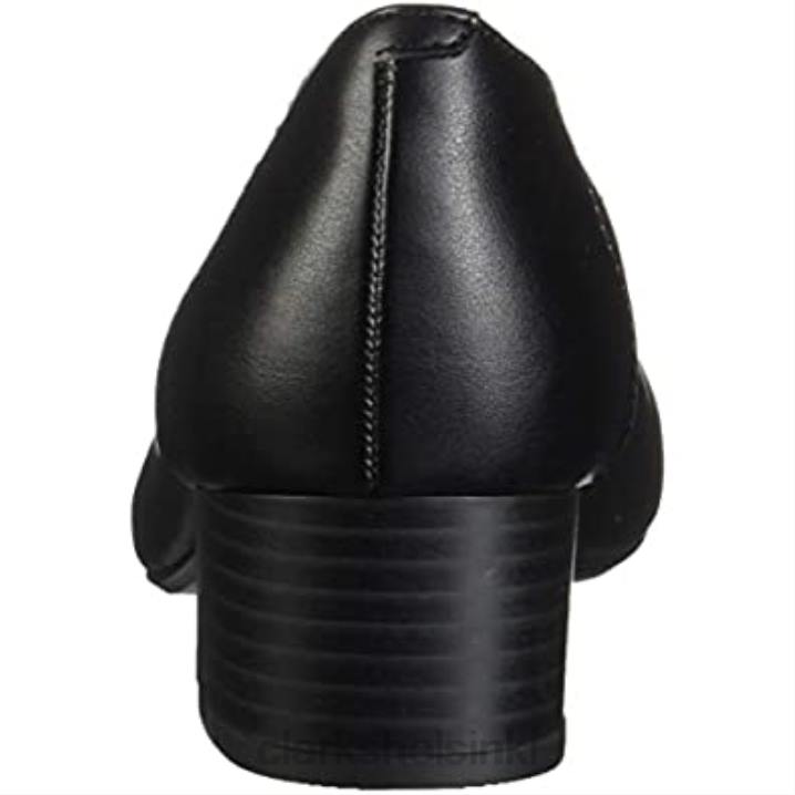 musta nahkainen clarks naisten Charli fame -pumppu Clarks naiset 2DHN2915 musta nahka
