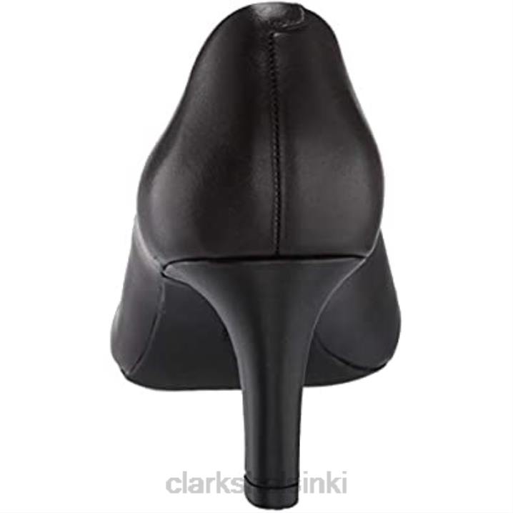 musta nahkainen clarks naisten alice saniainen pumppu Clarks naiset 2DHN288 musta nahka