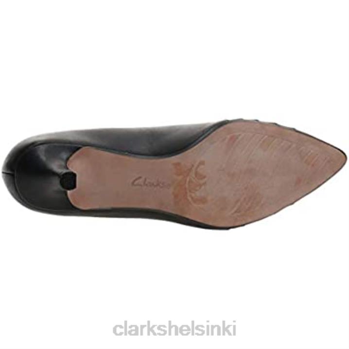 naisten linvale kruunupumppu mustat nahkaiset clarks Clarks naiset 2DHN2238 musta nahka
