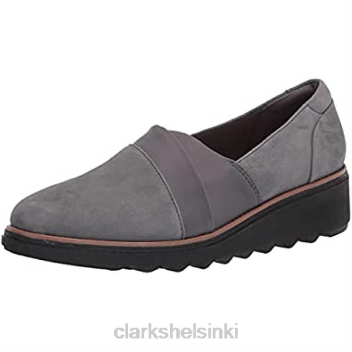 naisten sharon pump loafer clarks tummanharmaa mokka Clarks naiset 2DHN1551 tummanharmaa mokka